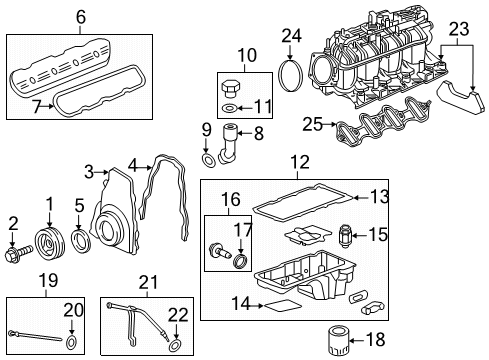 2015 GMC Sierra 2500 HD Throttle Body Throttle Body Diagram for 12629992