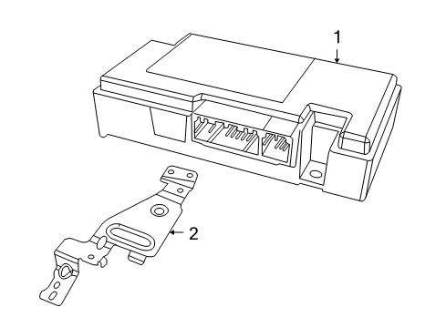 2016 Dodge Journey Communication System Components Bracket-Module Diagram for 5108291AB