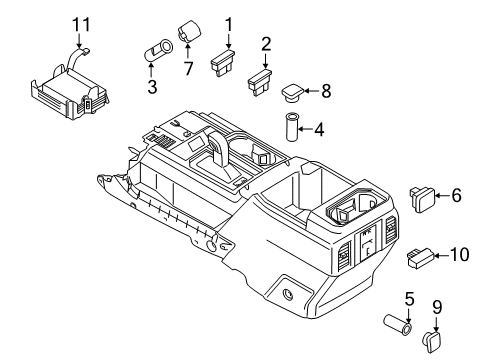 2016 Ford F-150 Heated Seats Power Outlet Diagram for FL3Z-19N236-A