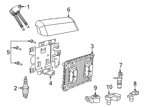 2018 Dodge Durango Powertrain Control Cover-Power Distribution Center Diagram for 68334597AB