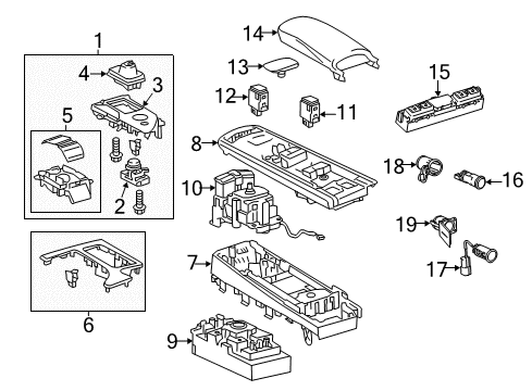 2013 Lexus GS450h Parking Aid Switch, Refreshing Seat Diagram for 84752-30030