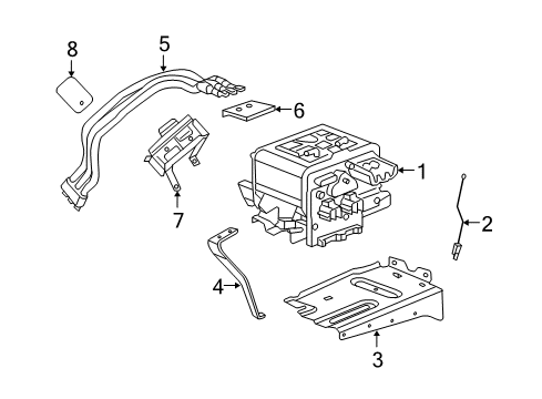 2006 GMC Sierra 1500 Hybrid Components Module Diagram for 19117111