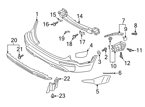 2022 Kia Telluride Bumper & Components - Rear Bracket-Rr Beam LWR Diagram for 86637S9000