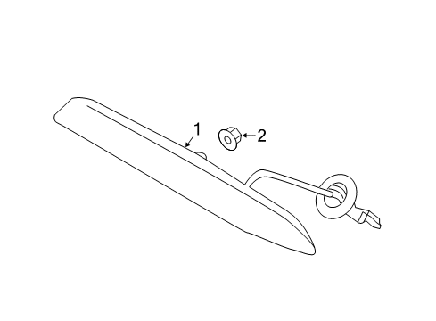 2018 Hyundai Tucson High Mount Lamps Lamp Assembly-High Mounted Stop Diagram for 92700-D3000