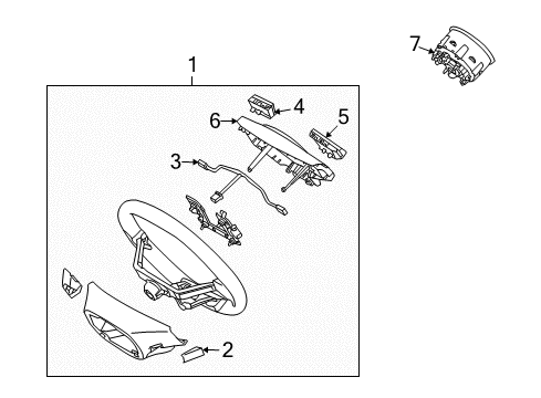2011 Kia Soul Cruise Control System ACTUATOR Assembly-Cruise Diagram for 964402K200