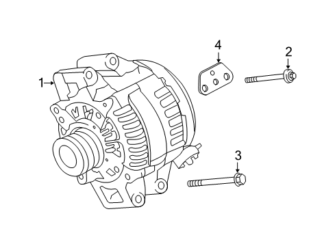 2017 BMW M3 Alternator Holder Diagram for 12317848109