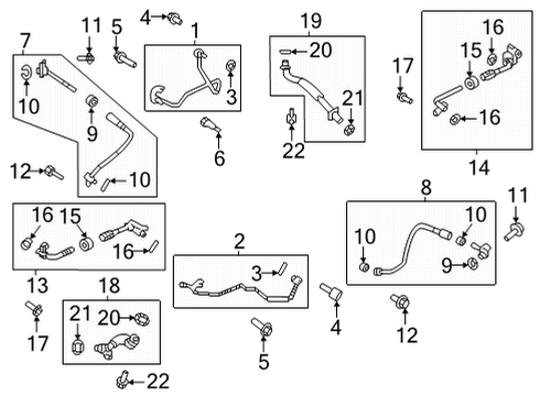 2021 Ford F-150 Turbocharger Control Module Bolt Diagram for -W701669-S450