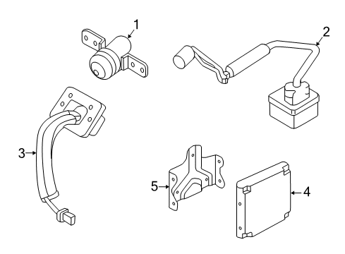 2019 Nissan Murano Electrical Components Bracket-Control Amplifier Diagram for 28452-5AA3A