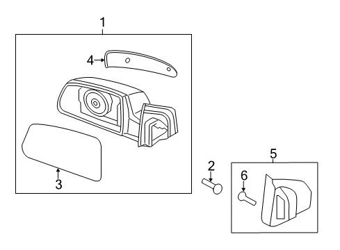 2017 Hyundai Accent Outside Mirrors Lamp Assembly-Outside Mirror, RH Diagram for 87624-1R000