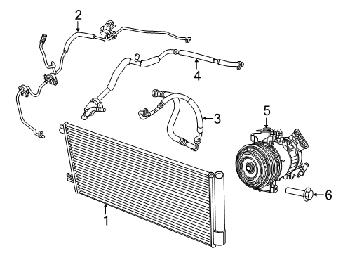 2019 Jeep Renegade Air Conditioner Line-A/C Liquid Diagram for 68505342AA