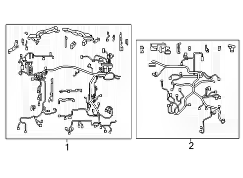 2022 Toyota Mirai Wiring Harness Engine Harness Diagram for 82121-62031