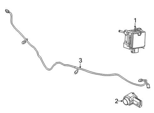 2021 Jeep Renegade Lane Departure Warning Wiring-Park Assist Sensors Diagram for 68444714AA