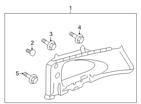 2007 Honda CR-V Interior Trim - Quarter Panels Garnish Assy., R. Quarter Pillar *NH302L* (PALE QUARTZ) Diagram for 84131-SWA-A82ZA