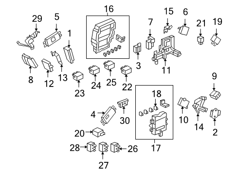 2005 Acura RL Fuel Supply Kit, Y&G Sensor Diagram for 06570-SLK-000