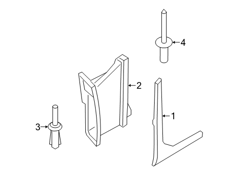 2022 BMW 740i xDrive Exterior Trim - Fender Adjustable Blind Rivet Diagram for 07147378241