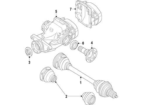 2013 BMW Z4 Rear Axle, Axle Shafts & Joints, Differential, Drive Axles, Propeller Shaft Propeller Shaft, Twin-Clutch Gearbox Diagram for 26107614436