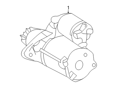 2022 Lexus NX450h+ Starter Starter Diagram for 28100-24140