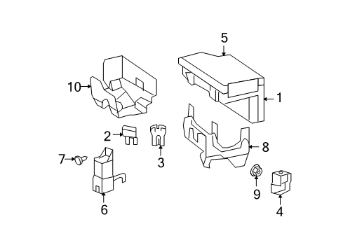 2007 Dodge Caliber Fuse & Relay Cover-Totally Integrated Power Mo Diagram for 68004360AA
