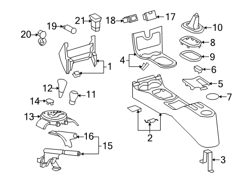 2010 Scion xD Parking Brake Rear Cable Diagram for 46430-52270