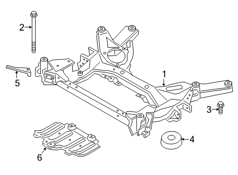 2020 BMW 330i Suspension Mounting - Front COLLISION PROTECTION STEERIN Diagram for 31146880901