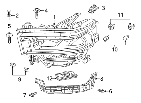 2020 Ram 2500 Bulbs Driver Presence Detection Diagram for 68448765AA