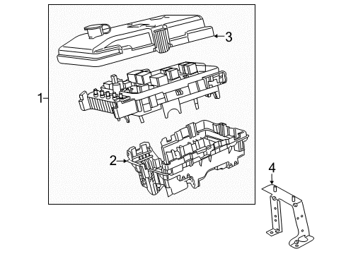 2018 Chrysler Pacifica Fuse & Relay Part Diagram for 68338717AD