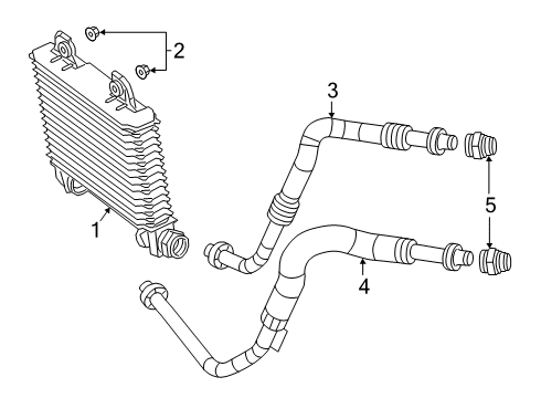 2021 Dodge Challenger Engine Oil Cooler Hose-Oil Cooler Inlet Diagram for 5181869AD