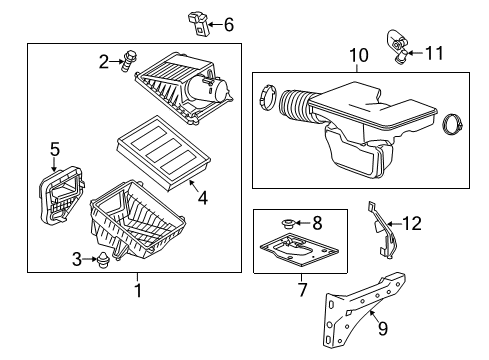 2016 Chevrolet Silverado 1500 Filters PCV Tube Diagram for 12670792