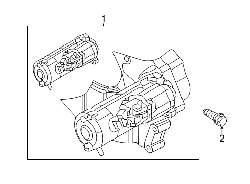 2014 Ram 3500 Starter Cap-HEXAGON Head Diagram for 4429621