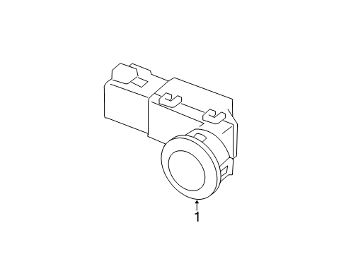 2016 Honda Accord Electrical Components - Rear Bumper Sensor Unit, Parking Diagram for 39670-T2A-A01