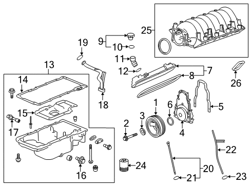 2012 Chevrolet Caprice Filters Filler Tube Diagram for 92252798