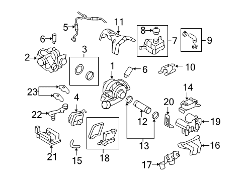 2009 Ford F-250 Super Duty Air Inlet Controls Actuator Diagram for 8C3Z-9J559-ARM