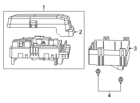 2022 Ram 1500 Fuse & Relay Micro Relay Diagram for 68383602AA