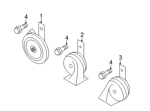 2015 Hyundai Elantra Horn Headlamp Assembly, Right Diagram for 92102-3Y500