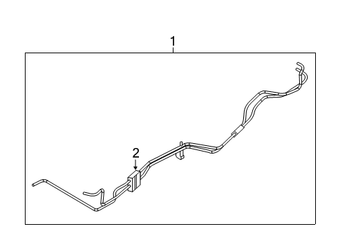 2017 Jeep Grand Cherokee Trans Oil Cooler Tube-Oil Cooler Pressure And Ret Diagram for 68244058AB