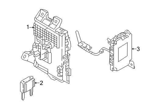 2020 Hyundai Elantra Controls - Instruments & Gauges Brake Control Module And Receiver Unit Assembly Diagram for 954A0-F2AM0