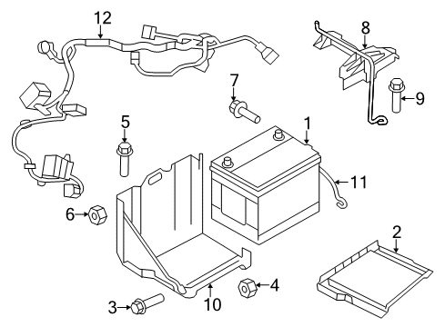 2008 Chrysler Sebring Battery Battery Diagram for 56041380AD