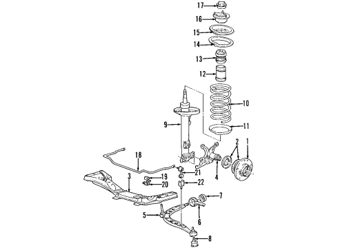 1999 BMW Z3 Front Suspension Components, Lower Control Arm, Stabilizer Bar Stabilizer Rubber Mounting Diagram for 31351090263