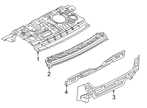 2016 Dodge Dart Rear Body Panel-Rear Closure Diagram for 68105058AB