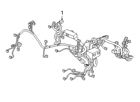 2019 Acura RDX Wiring Harness Wire Harness, Engine Room Diagram for 32200-TJC-A30