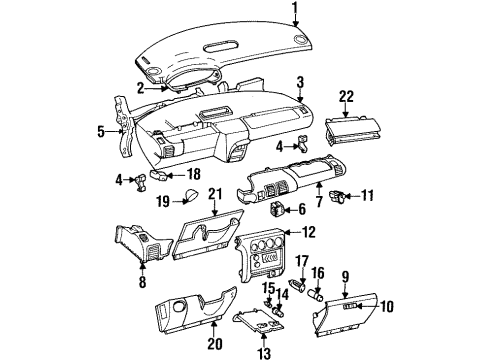 1996 Plymouth Neon Switches Switch-Intermittent WIPER Diagram for 4793313