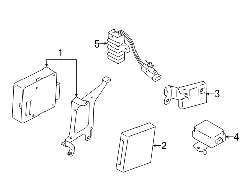 2014 Scion FR-S Anti-Theft Components Transmission Controller Diagram for SU003-06157