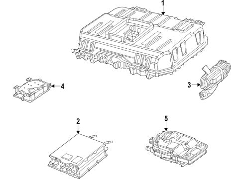 2020 Chrysler Pacifica Battery, Cooling System EXCHANGER-CHILLER Diagram for 68239139AC