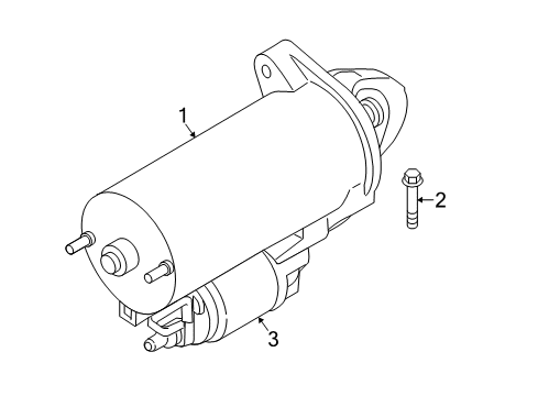 2014 BMW 528i xDrive Starter Starter Diagram for 12417579155