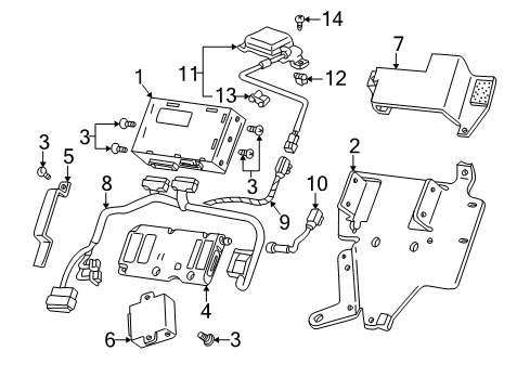 2002 Acura RL Electrical Components Grommet, Screw (4MM) Diagram for 90681-SE3-003