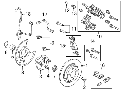 2010 Mercury Milan Anti-Lock Brakes Control Module Diagram for BE5Z-2C219-F