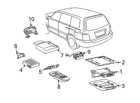 2007 Toyota Highlander Entertainment System Components Terminal Diagram for 86191-48020
