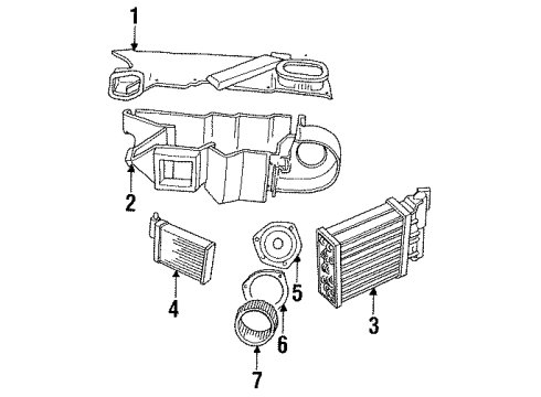 1990 Plymouth Acclaim Air Conditioner Line Asm A/C SUCT & LIQ Diagram for 4773357