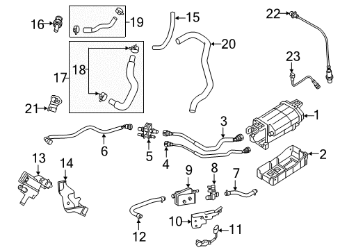 2020 Hyundai Elantra GT Powertrain Control Computer & Bracket Assy Diagram for 39128-2BPF2