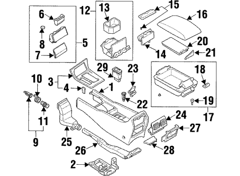 1998 Infiniti Q45 Heated Seats Bulb Diagram for 26261-6P000